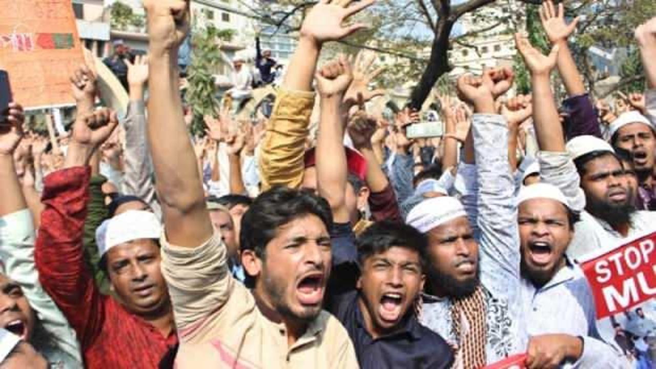 Bangladeş'te Modi karşıtı protesto