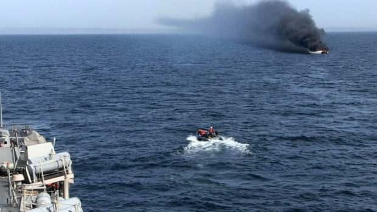 Silivri açıklarında yanan tekneyle ilgili Sahil Güvenlik'ten açıklama