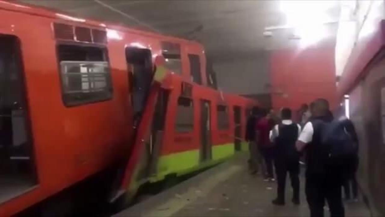Meksika'da metro kazası: 1 ölü, 45 yaralı
