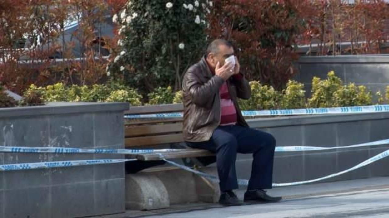 Şeride rağmen banka oturan vatandaşlar pes dedirtti