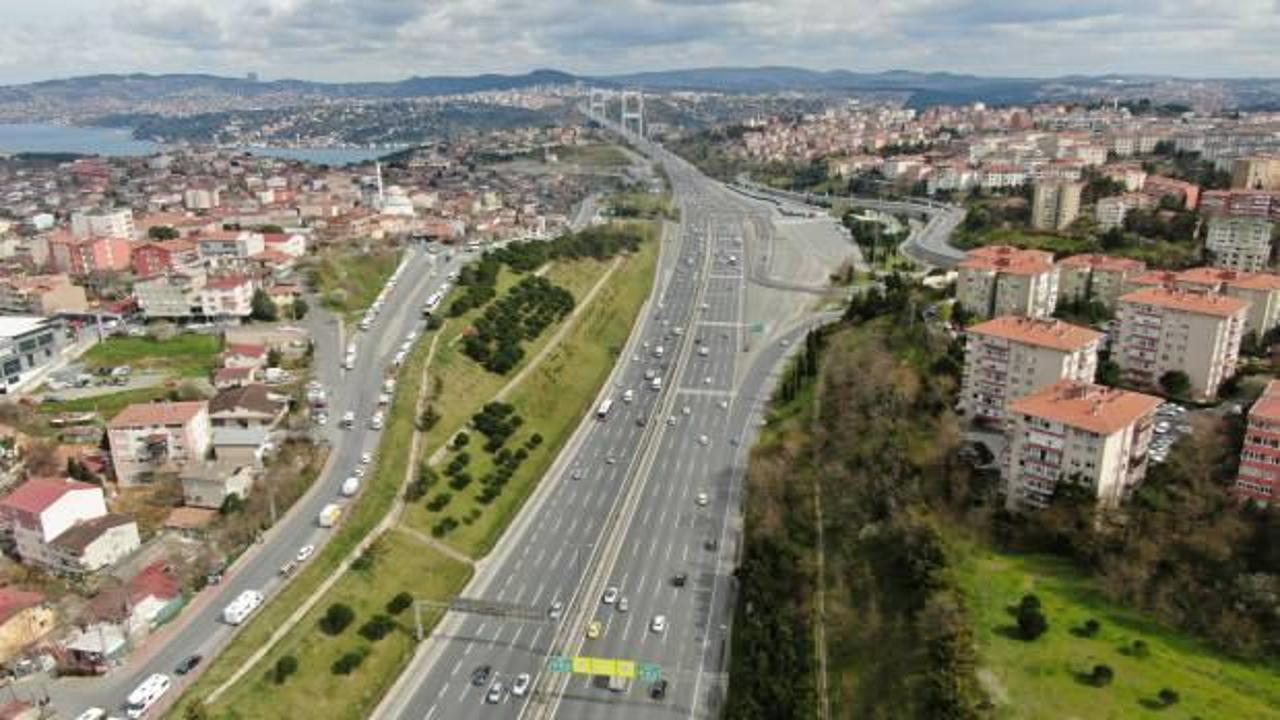 İstanbul'da koronavirüs manzarayı değiştirdi! Drone ile görüntülendi