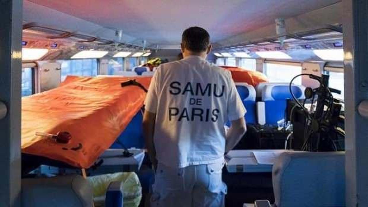 Fransa'da hızlı tren hastaneye dönüştürüldü