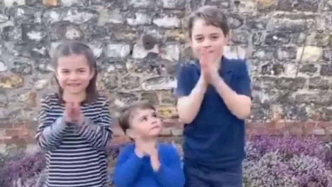 Kate Middleton ile Prens William’ın çocukları sağlık çalışanlarını alkışladı