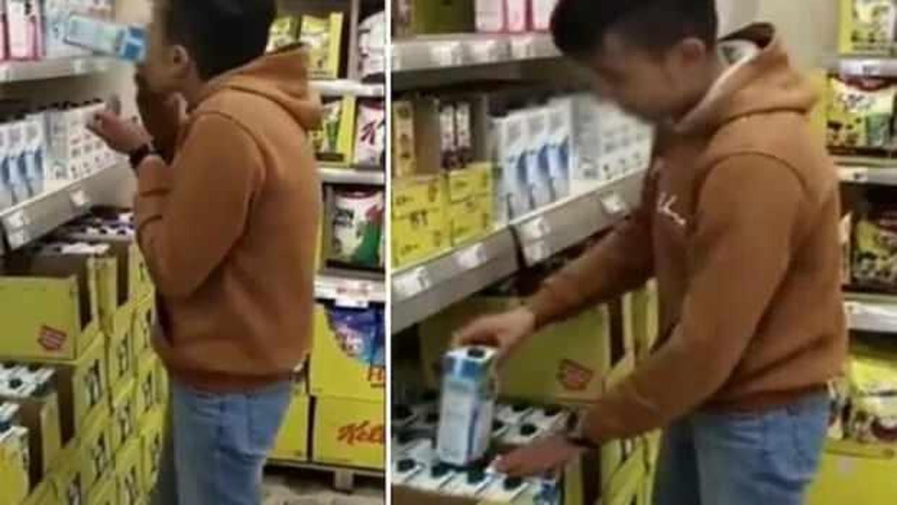 Marketteki sütleri içip video çekmişti: 15 gün evden çıkamayacak