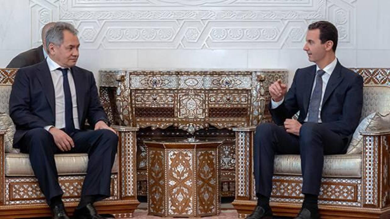 Rusya Savunma Bakanı Şoygu, Suriye'de Esad ile görüştü