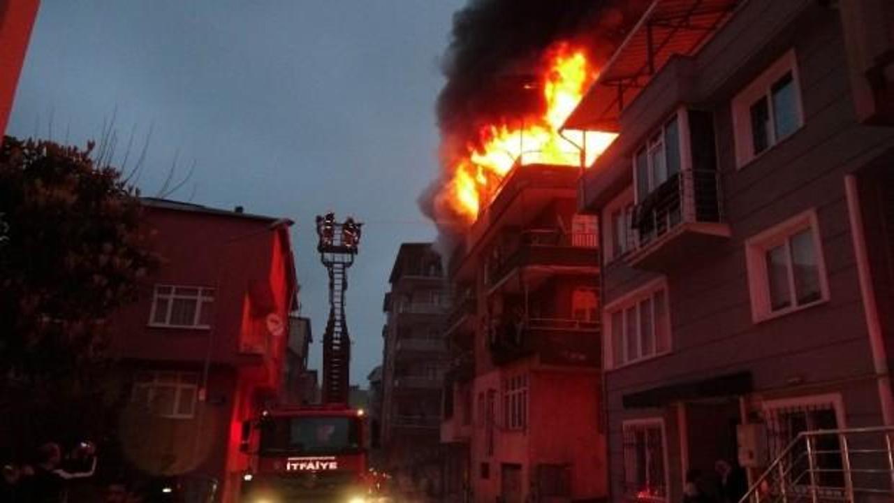 Samsun'da korkutan yangın