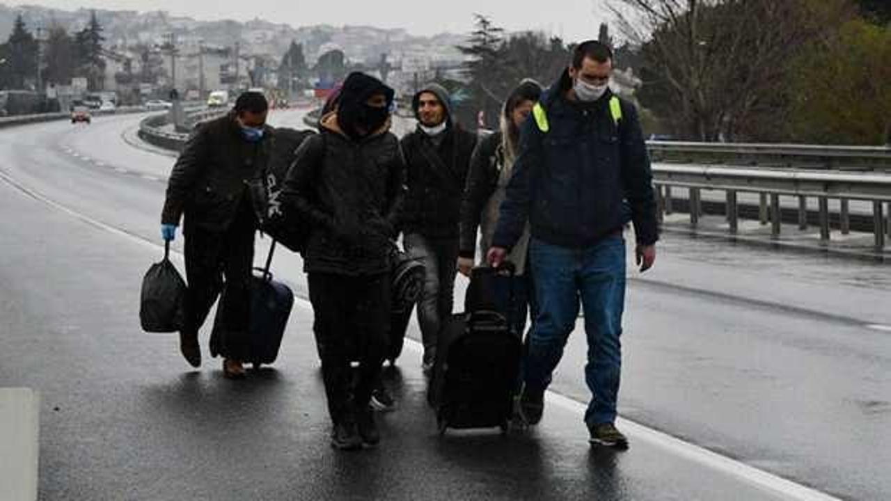 İstanbul sınırı kapatıldı! Şehre yürüyerek girdiler
