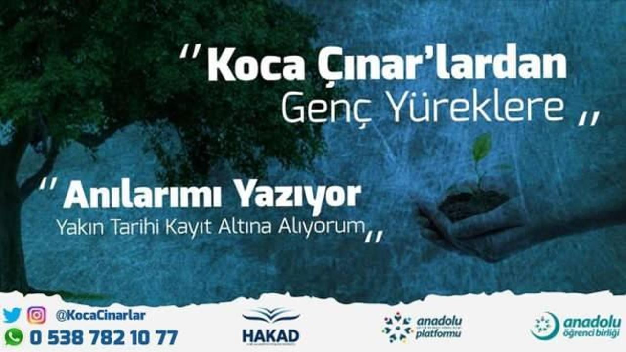 Türkiye'nin çınarları anılarını gençler için paylaşacak