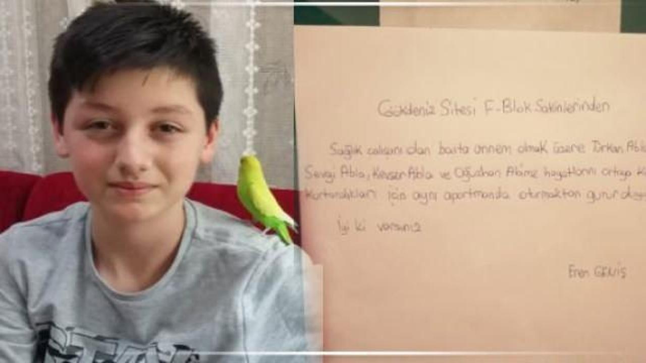 Aferin Eren; Onlarla aynı apartmanda olmaktan gurur duyuyorum