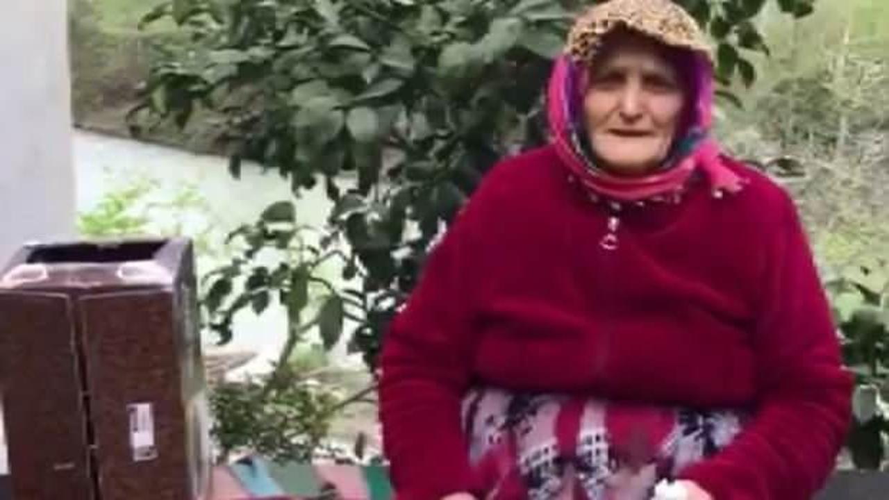 Yaşlı kadınlan anlamlı bağış! &Ouml;yle bir şey bağışladı ki...