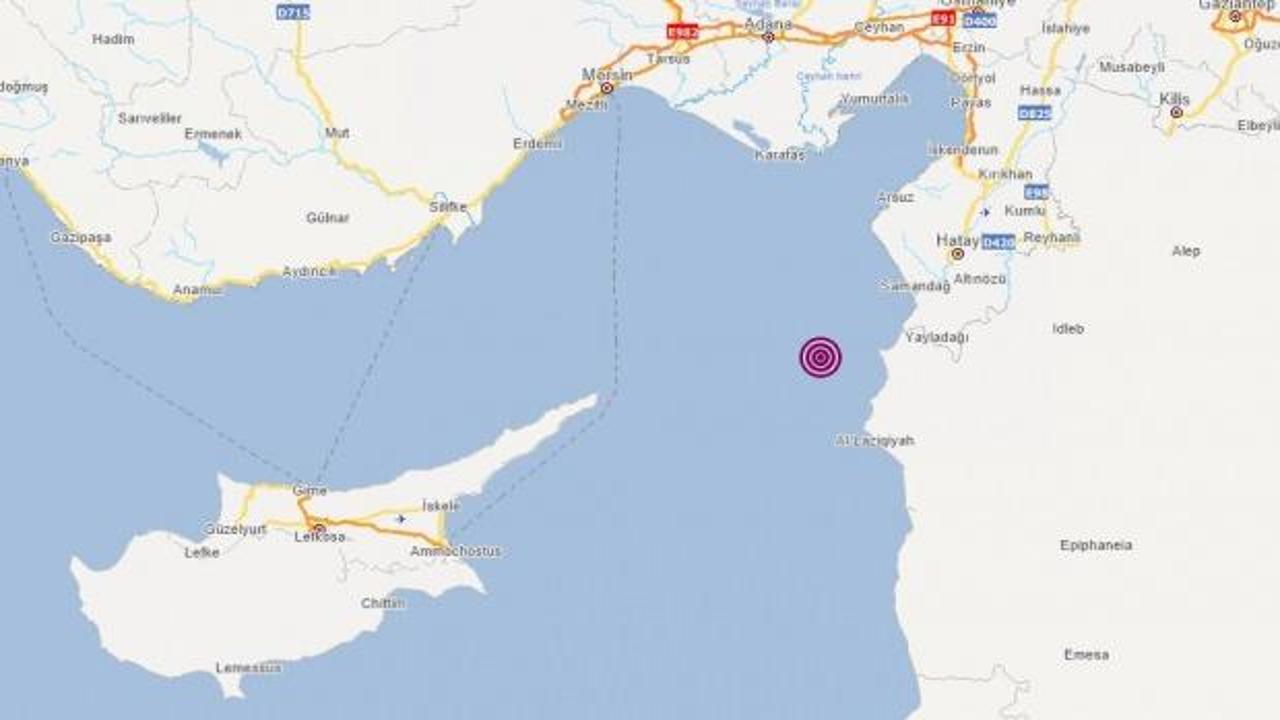 Akdeniz'de deprem! Hatay'dan da hissedildi