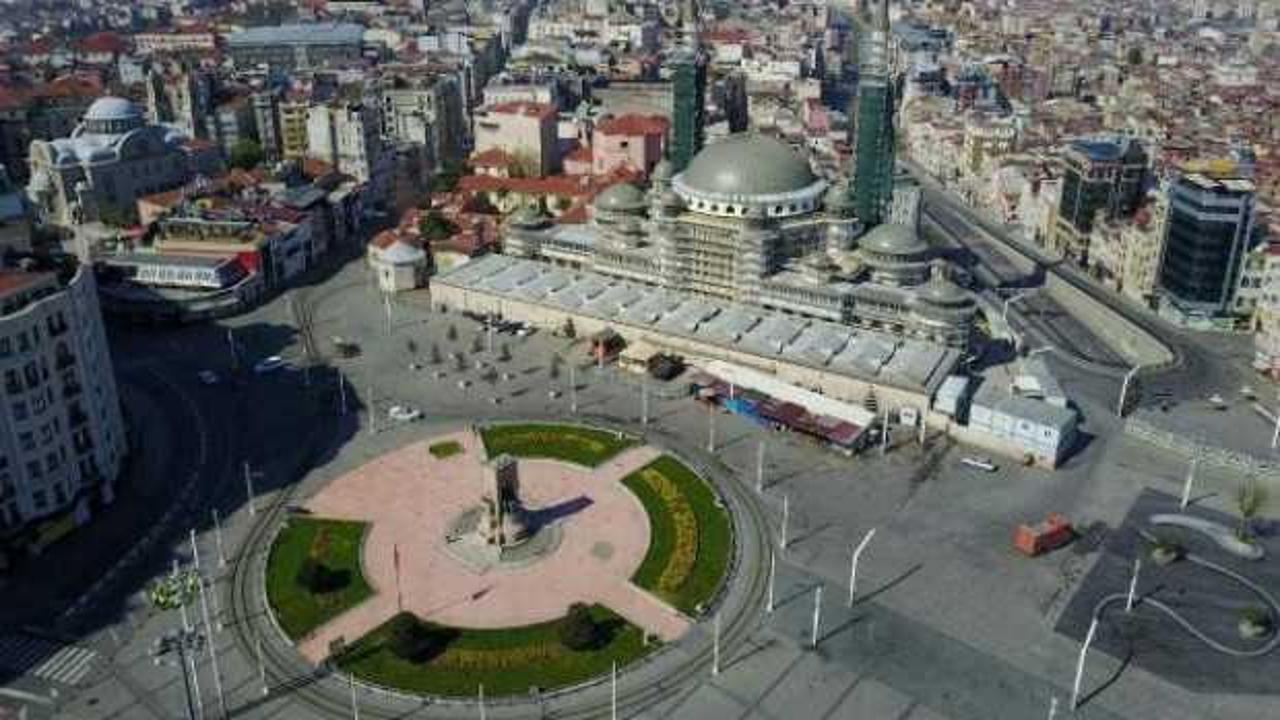 Taksim Meydanı ve İstiklal Caddesi boş kaldı