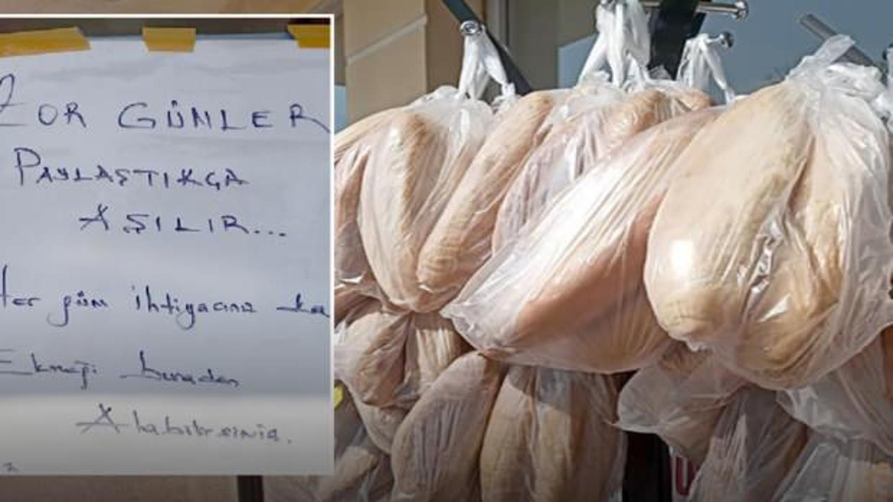 Zor g&uuml;nler paylaştık&ccedil;a aşılır! Askıda ekmek...