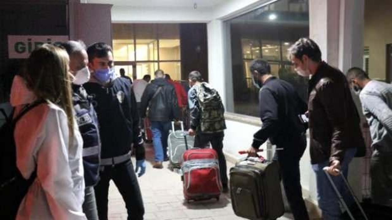 Suudi Arabistan'dan Bolu'ya getirilen 295 kişi yurda yerleştirildi