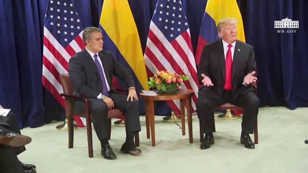 Trump'tan Kolombiya'ya Kovid-19 yardımı teklifi