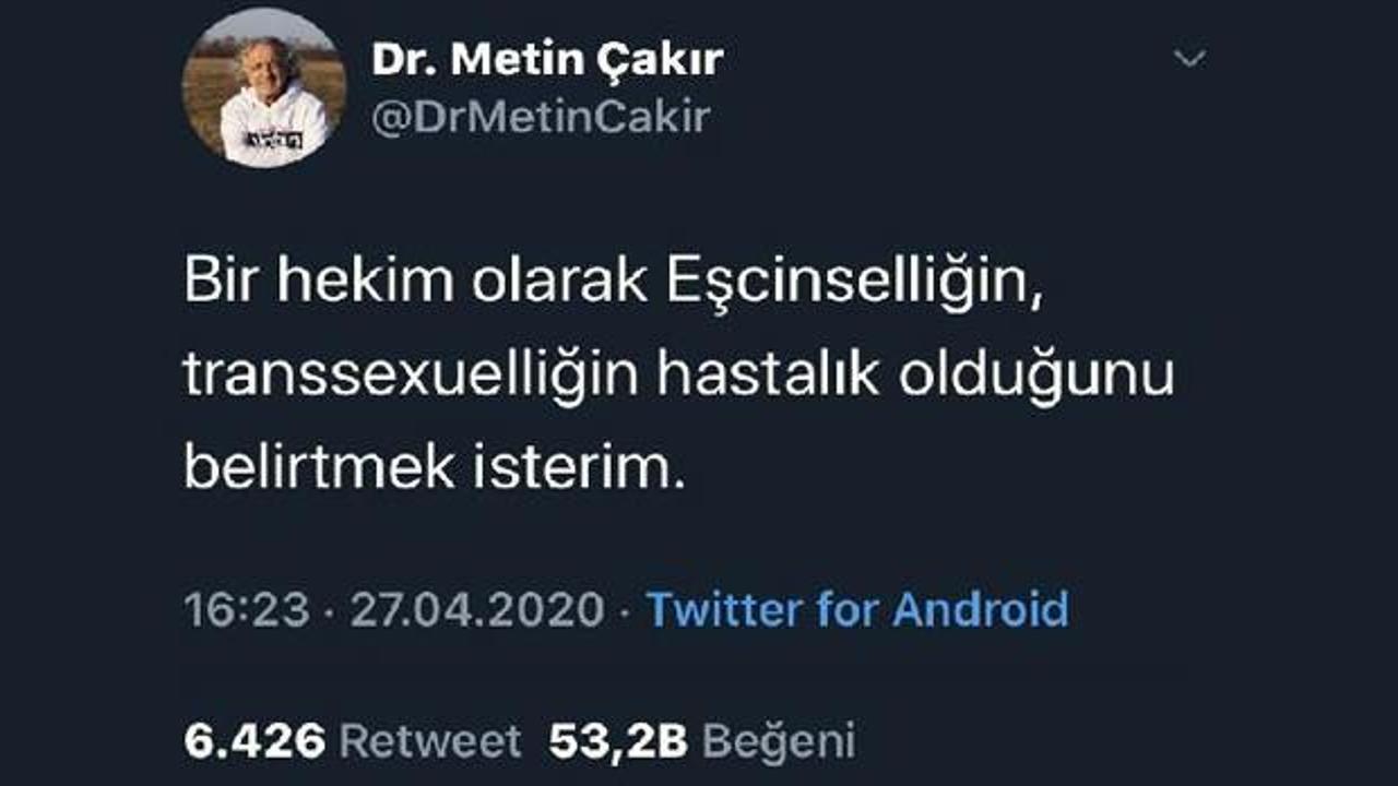 Almanya'daki Türk doktor, 'eşcinsellik' ile ilgili attığı tweet sonrası işinden kovuldu