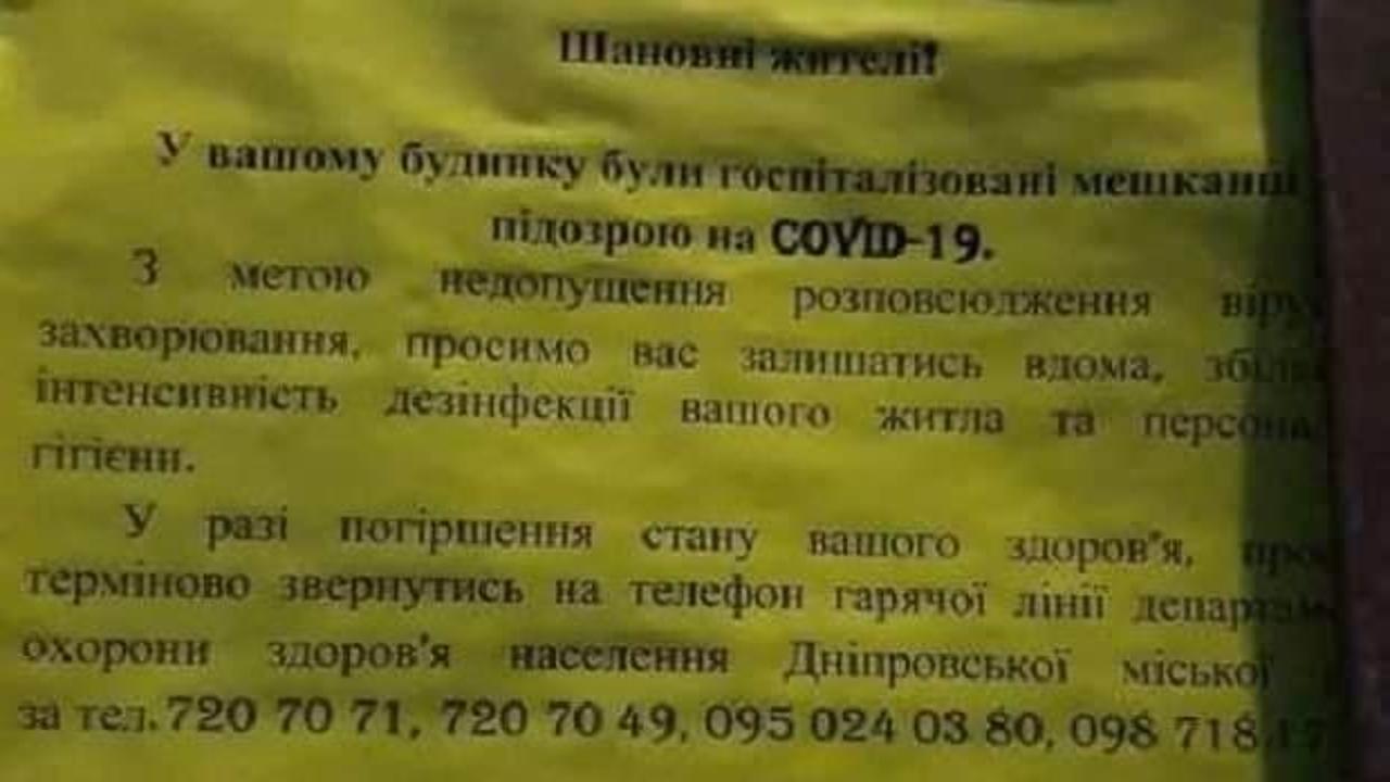Ukrayna'da belediyeden koronavirüsle mücadelede ilginç yöntem