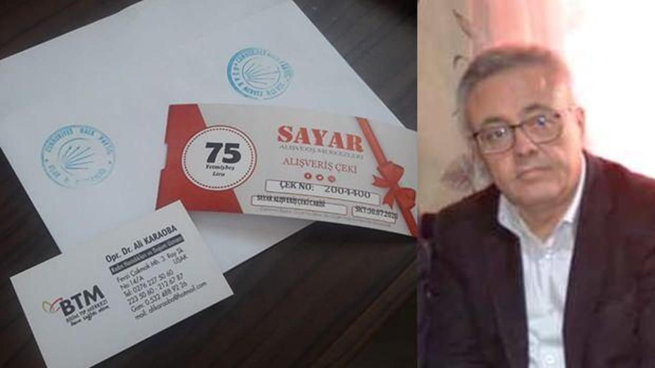 CHP'de yardım skandalı! Zarfların içine kartvizitini bıraktı