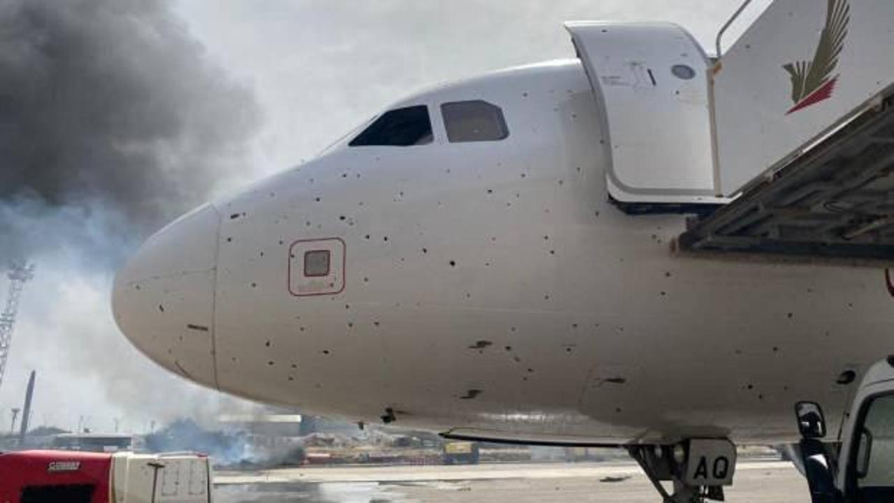 Libya'da Mitiga Havaalanı bombardımanında 2 yolcu uçağı hasar gördü