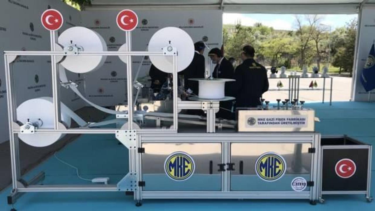 MKEK'den yerli maske üretim makinesi