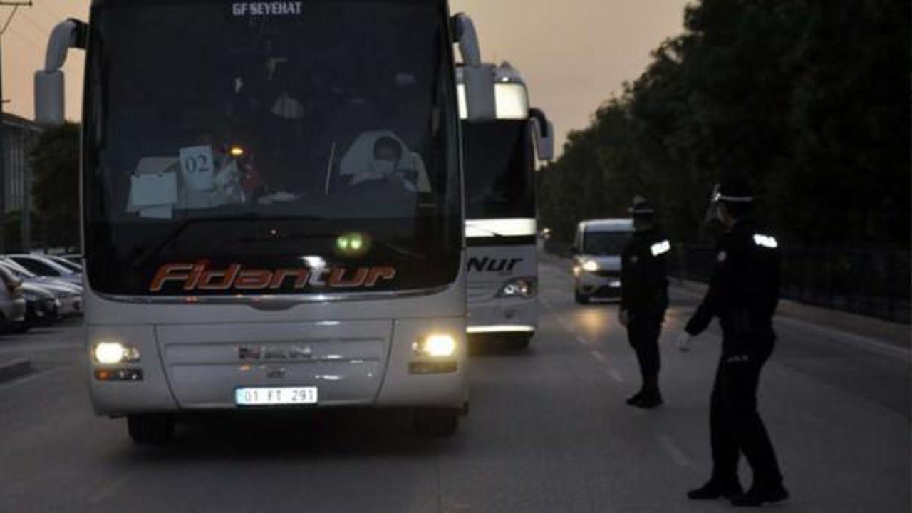 KKTC'den getirilen 288 kişi Karaman'da yurda yerleştirildi