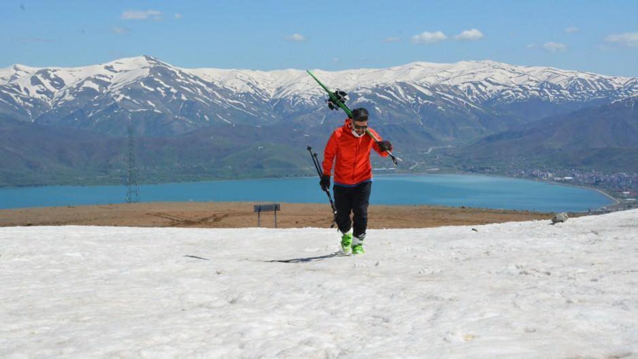 Mayıs ayında kayak keyfi: Nemrut Kayak Merkezi