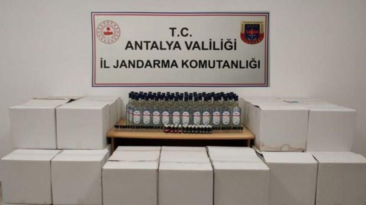 Antalya'da sahte içki operasyonu