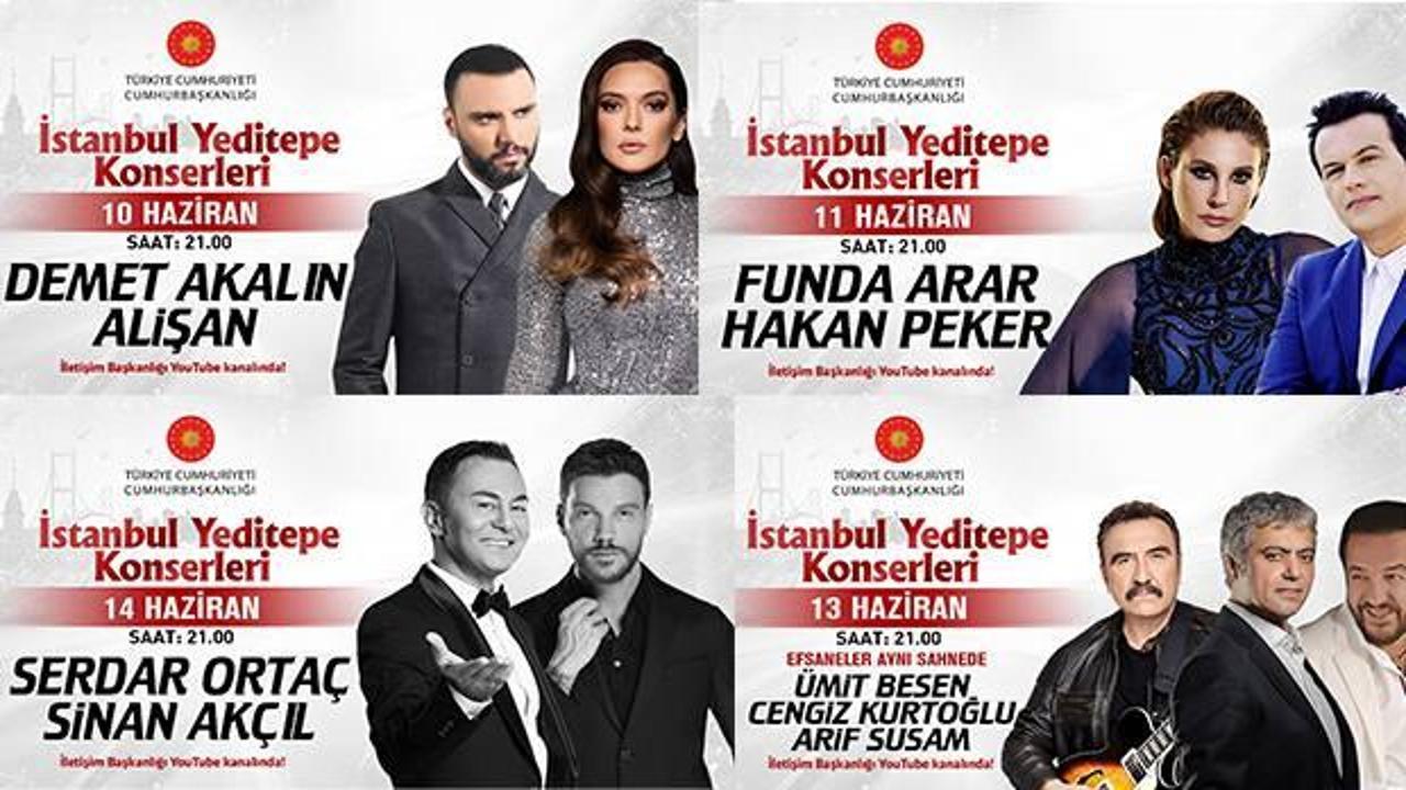 İstanbul Yeditepe Konserleri'nde yıldızlar geçidi