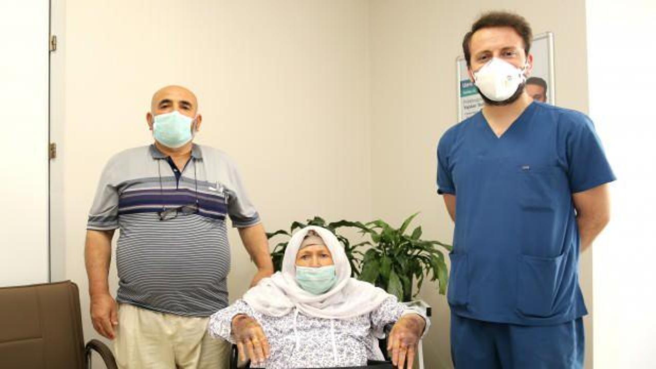 87 yaşında Koronavirüsü yenerek taburcu oldu