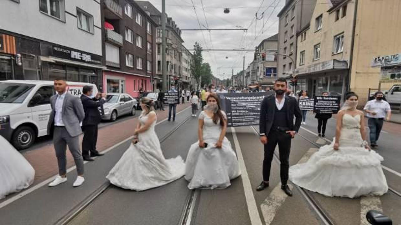 Almanya'da evlilik sektörü protestosu