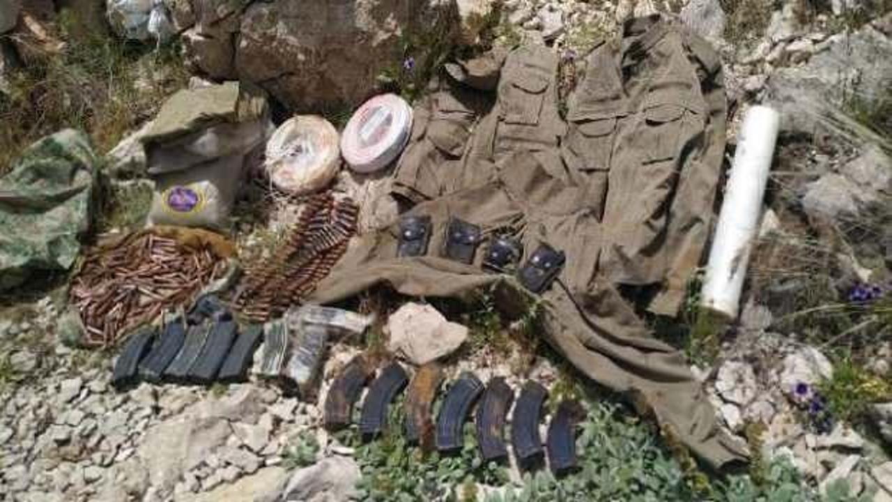 Diyarbakır'da PKK'nın lav silahı ve uyuşturucu ele geçirildi