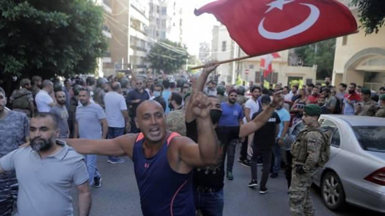 Lübnan'da Ermeni asıllı sunucunun Türkiye'ye hakaret ettiği televizyon kanalı protesto edildi