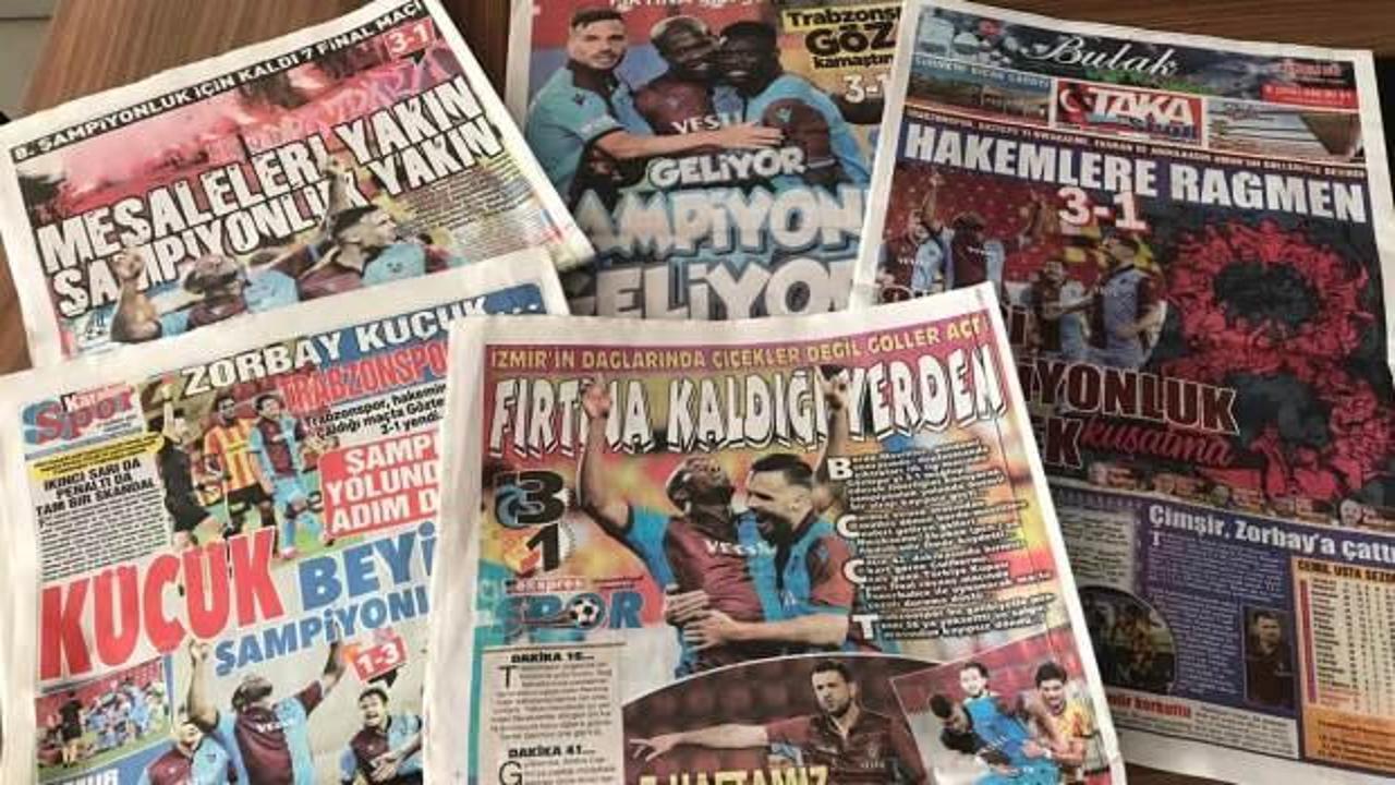 Trabzon yerel basını şampiyonluk havasında!