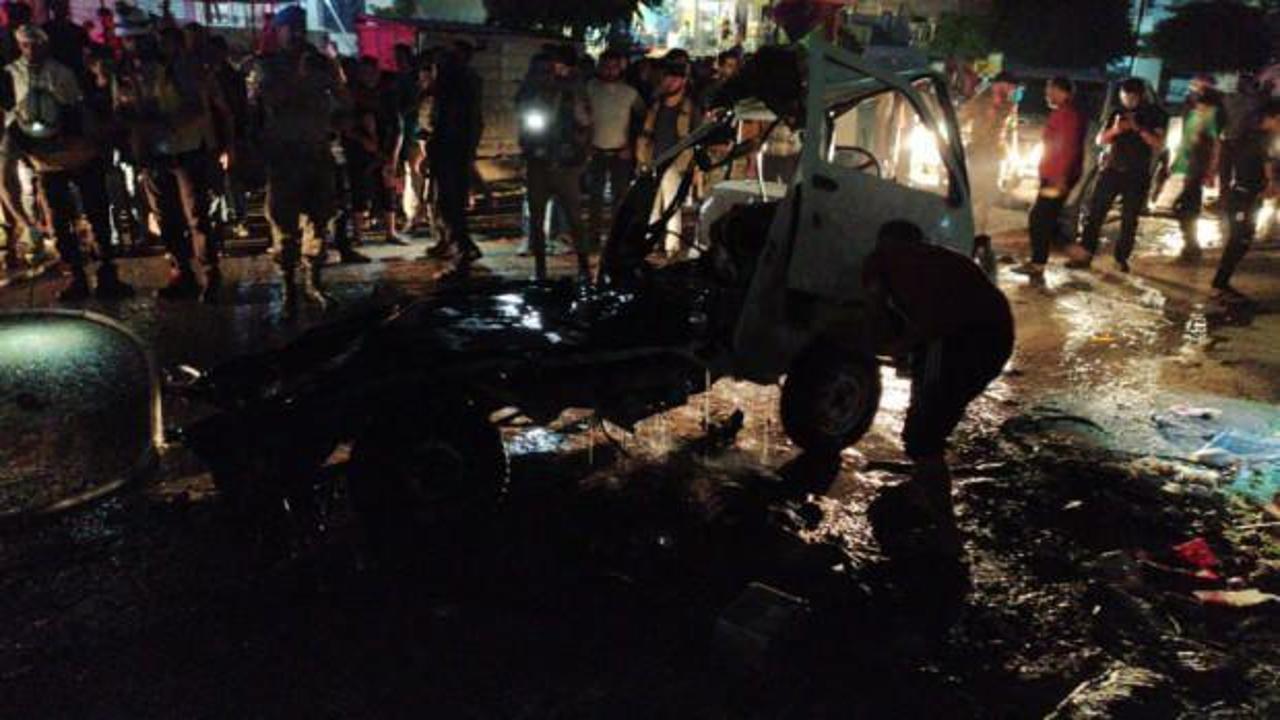 Afrin'de bomba yüklü araç patladı: 4 yaralı