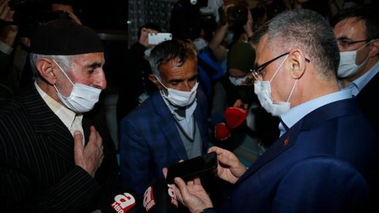 Cumhurbaşkanı Erdoğan, deprem şehidi korucunun ailesine başsağlığı diledi