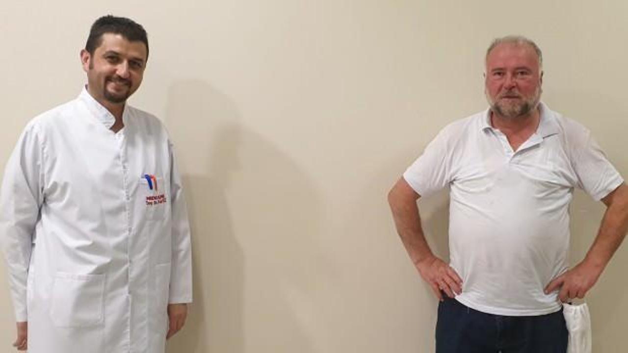 Yediği etin kemiği &ouml;ld&uuml;r&uuml;yordu!