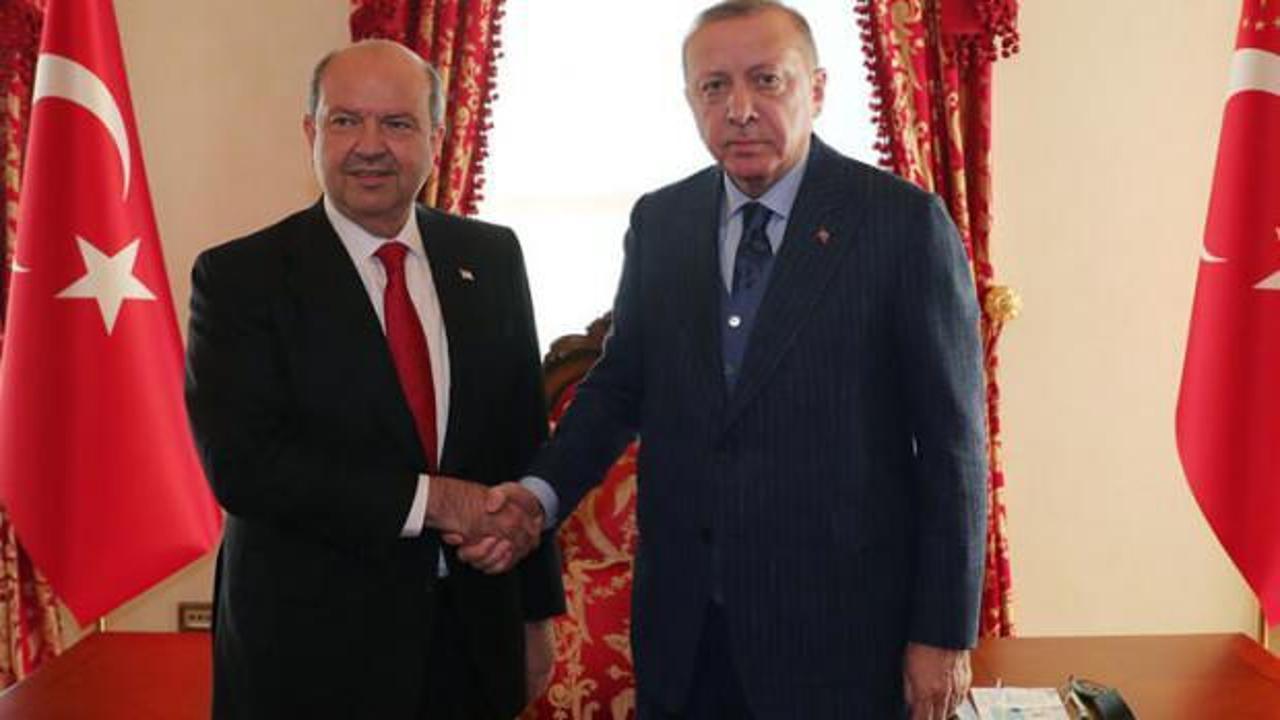Başkan Erdoğan, Ersin Tatar ile görüştü