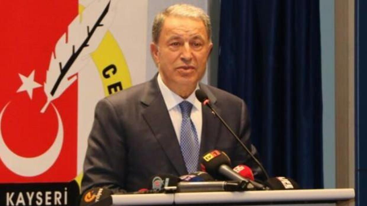 Milli Savunma Bakanı Akar: Türkler ve Kürtler et ve tırnak gibidir