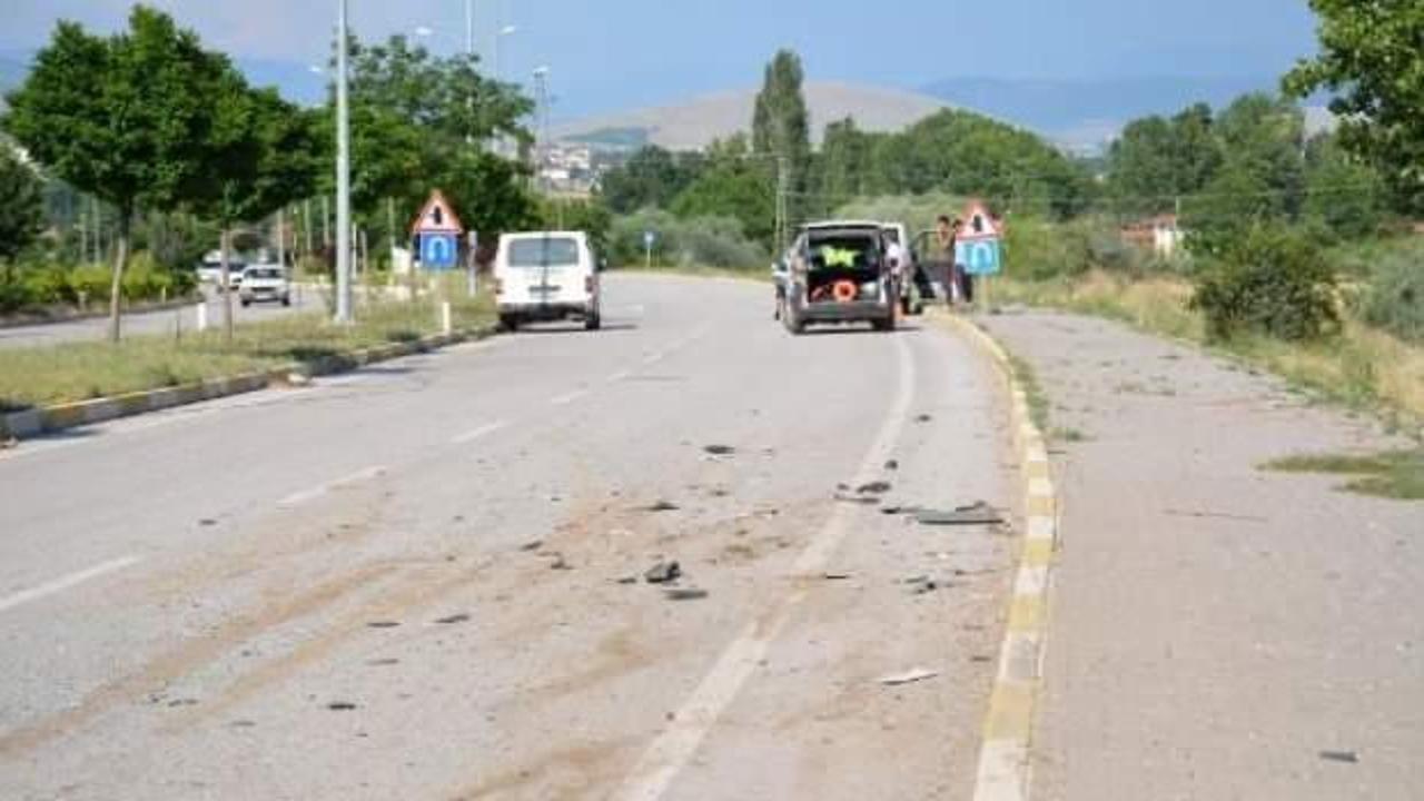 Tokat'ta hafif ticari araçlar çarpıştı: 5 yaralı