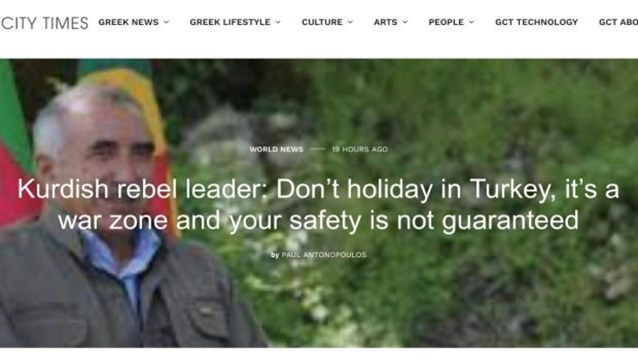 Yunan basını PKK'lı Karayılan'ın Türkiye tehditlerini manşete taşıdı