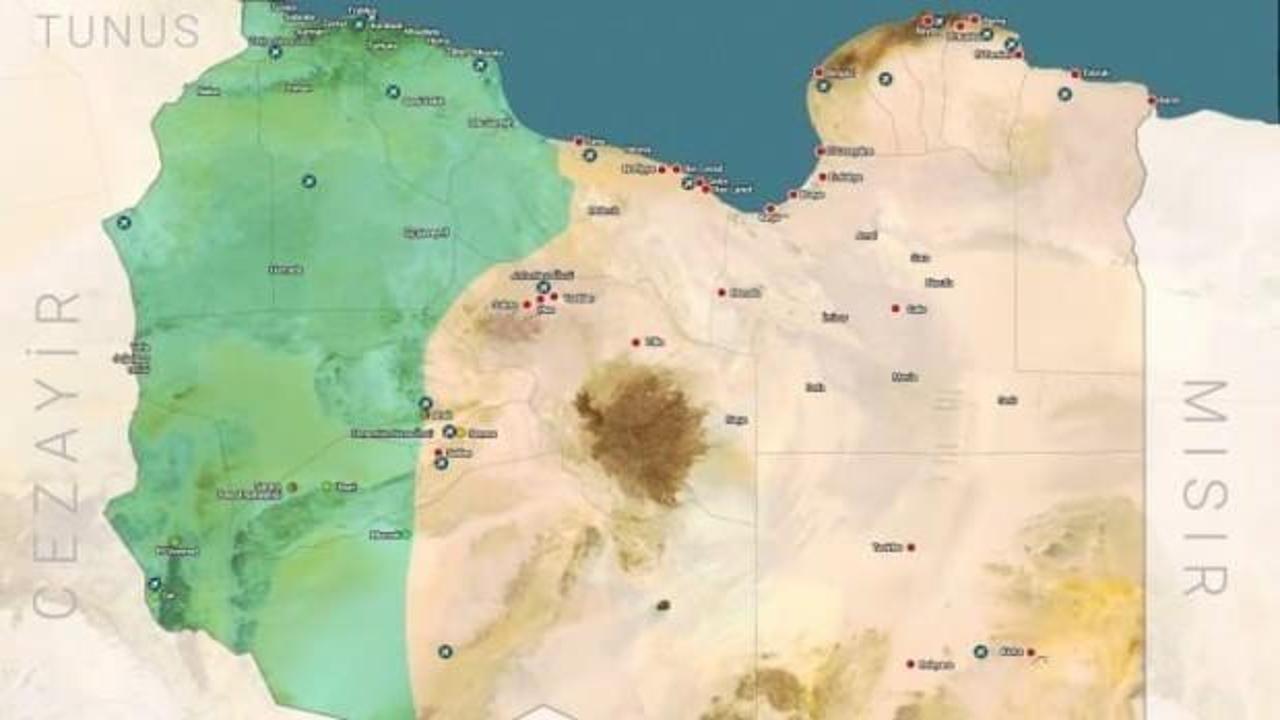 İletişim Başkanlığı, Libya haritasını paylaşıp duyurdu
