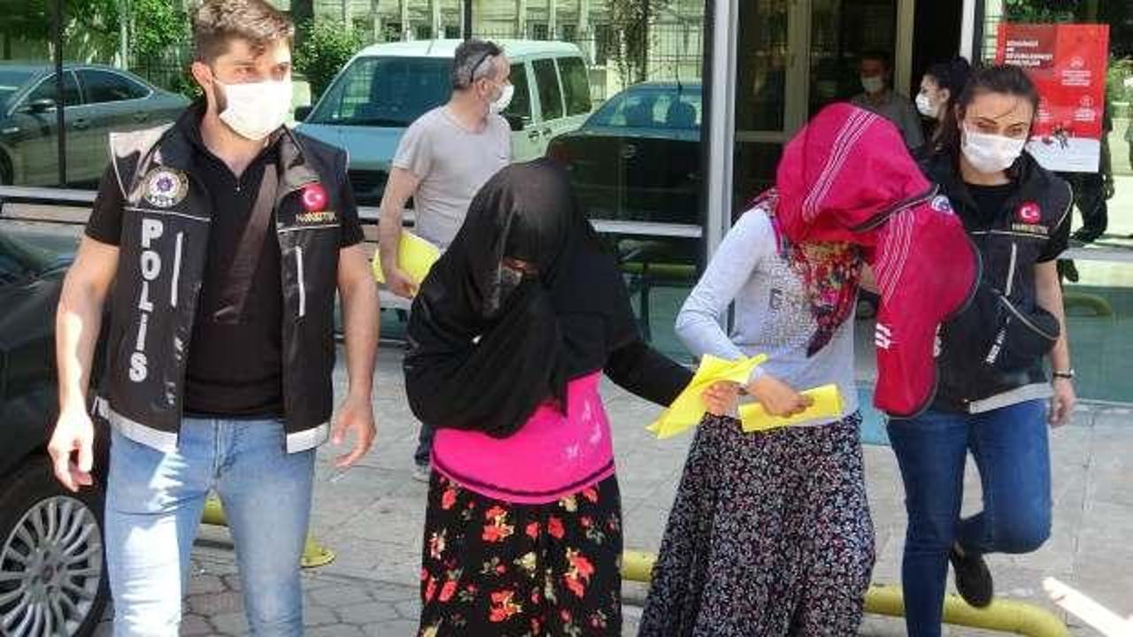 Amca kızları uyuşturucu ticaretinden tutuklandı