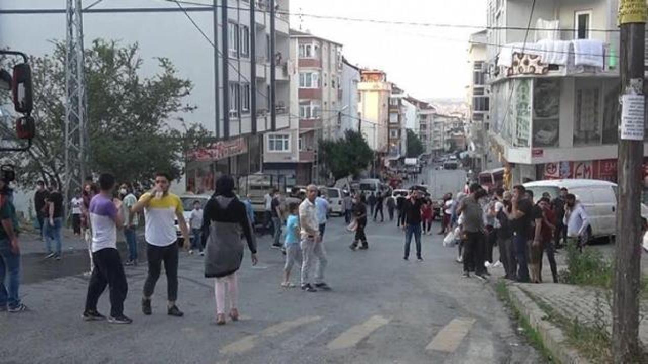 Arnavutköy'de hareketli dakikalar! Mahalleli sokağa döküldü