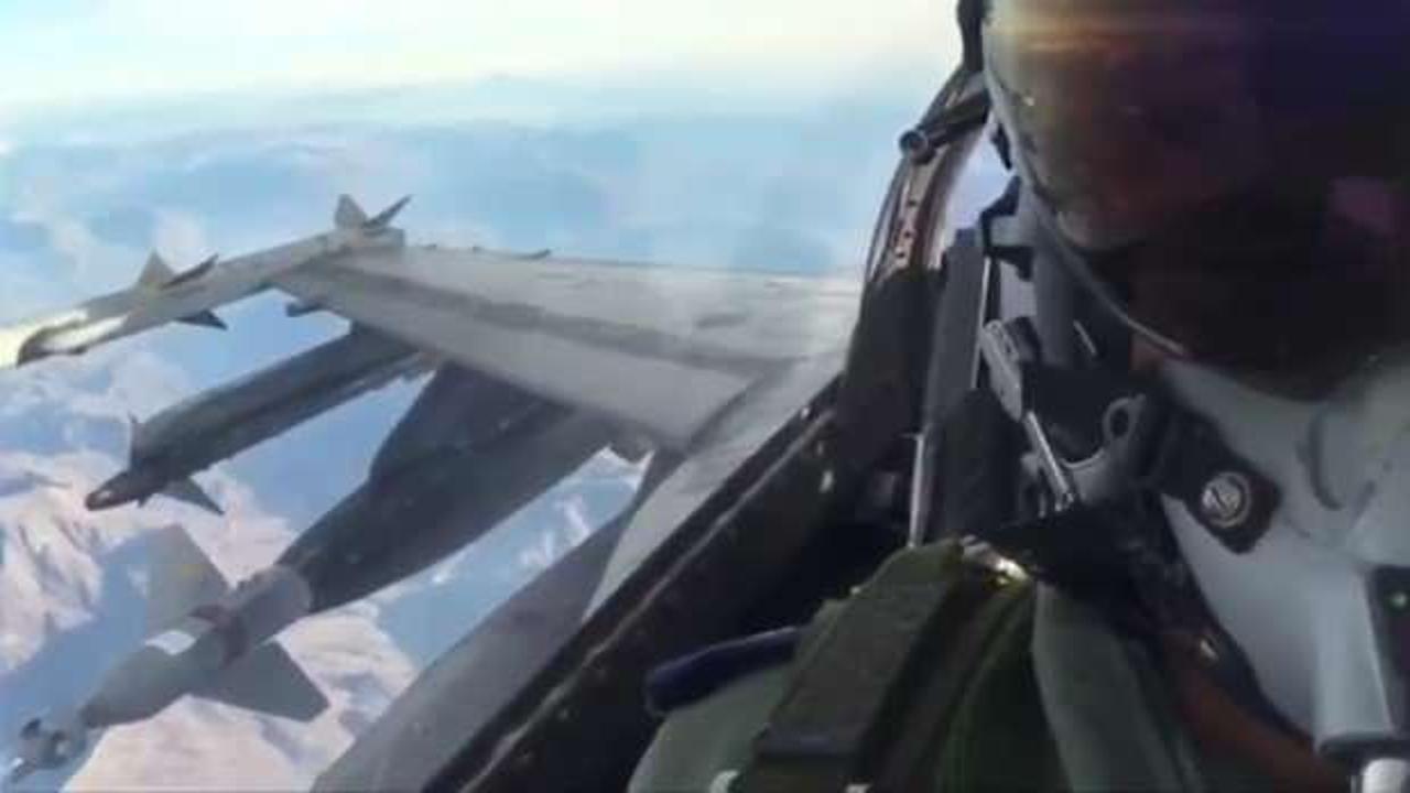 F-16'lar ter&ouml;r yuvalarını imha etti