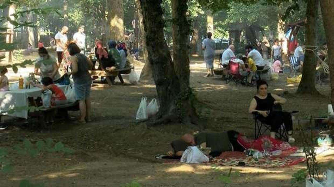 İstanbullular piknik alanları ve plajlara akın etti
