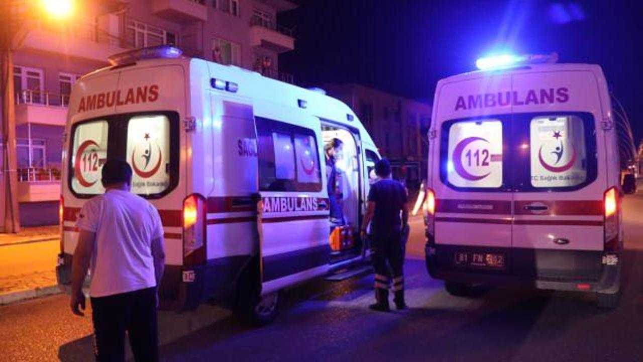Düzce'de hasta taşıyan ambulans kaza yaptı
