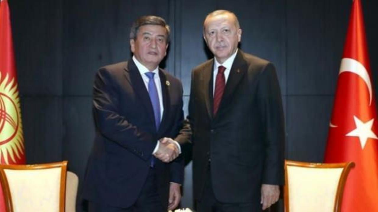 Başkan Erdoğan, Ceenbekov ile görüştü