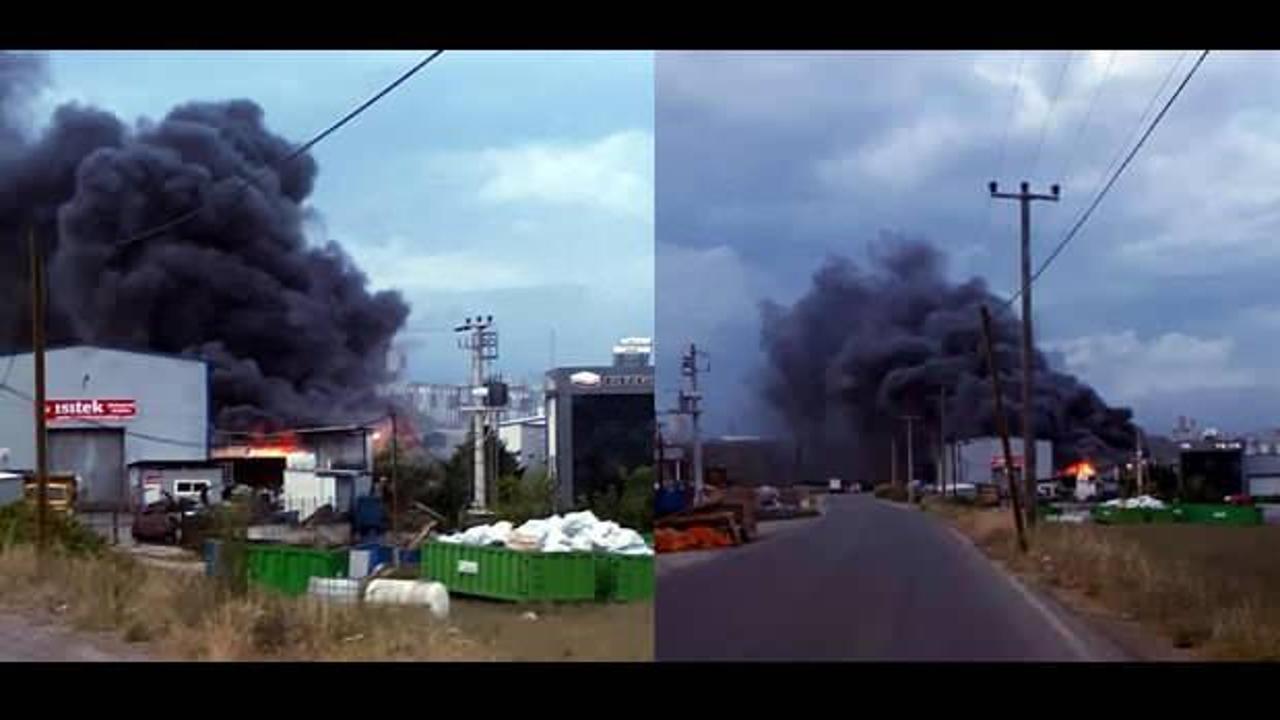 Gebze'de fabrika yangını! Çok sayıda ekip bölgede