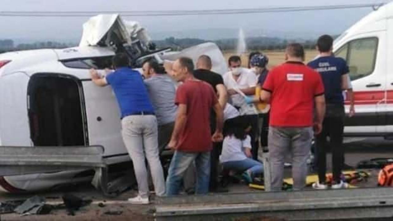 Samsun'da feci kaza! 5 kişi ağır yaralı