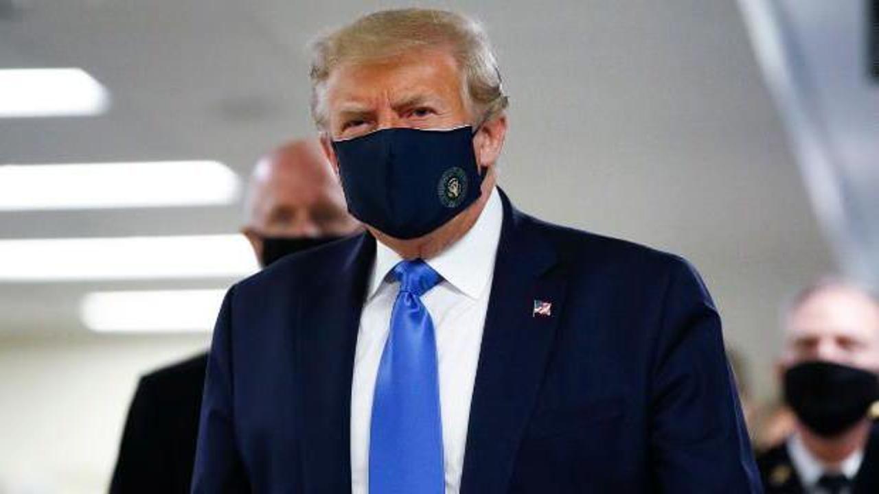 Trump ilk kez maskeyle görüntülendi